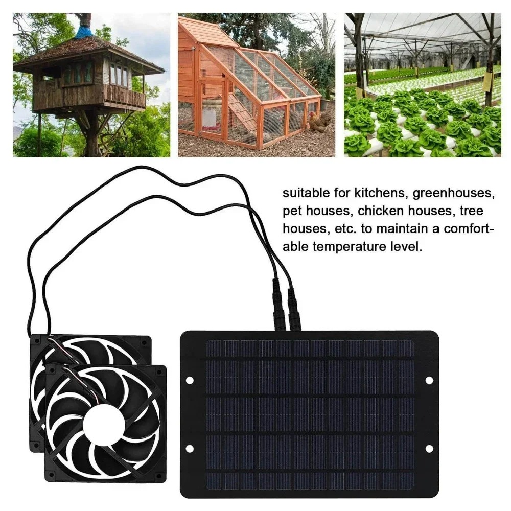 Home Bathroom Vent - 10W 12V Solar Roof Vent Fan