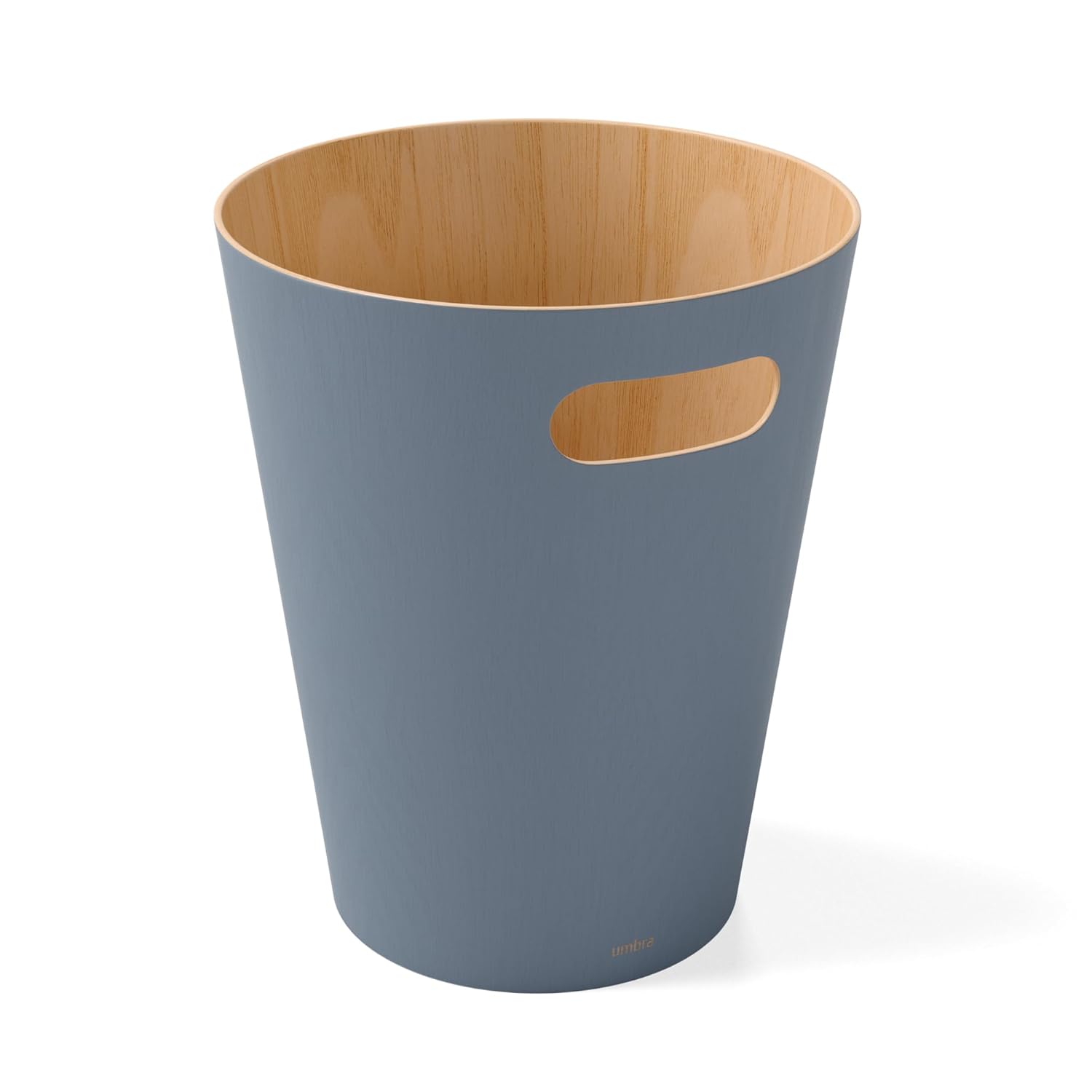 Home Bathroom Images - Modern Wooden Trash Can Wastebasket 2