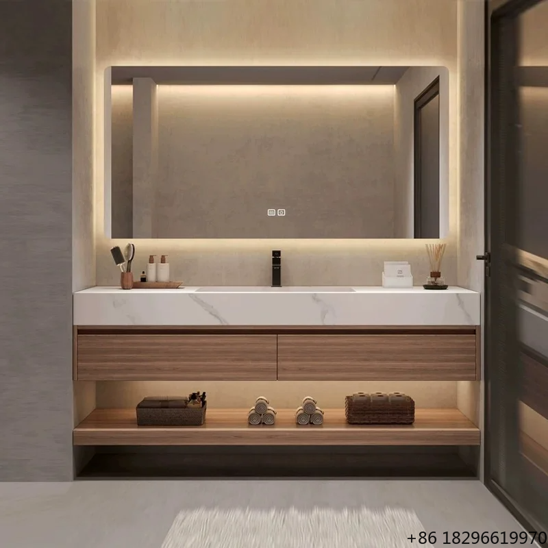 Bathroom Cabinet Mirror - Modern Intelligent Bathroom Cabinet Set LED