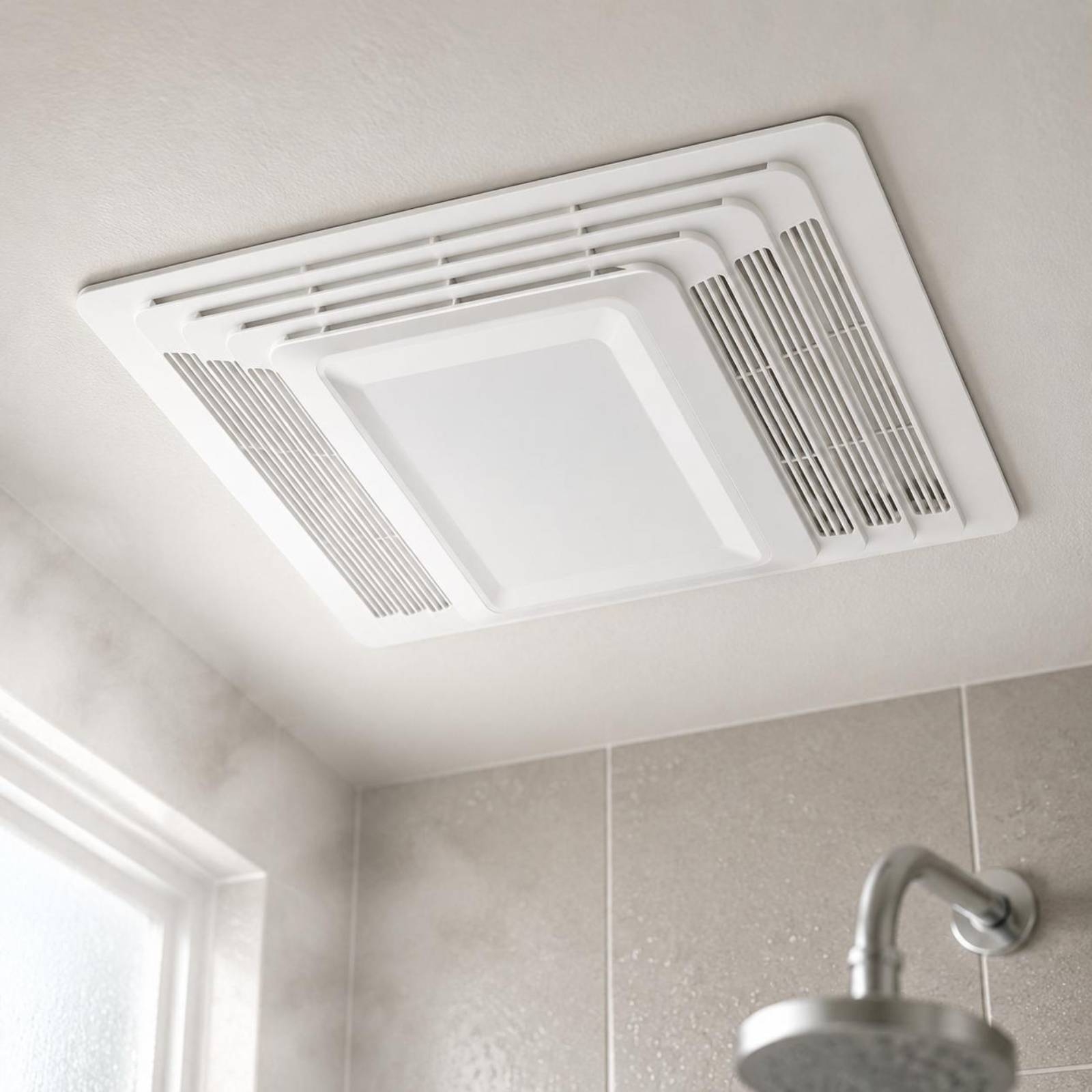 Home Bathroom Vent Fans - Bathroom Exhaust Fan Cover White Finish