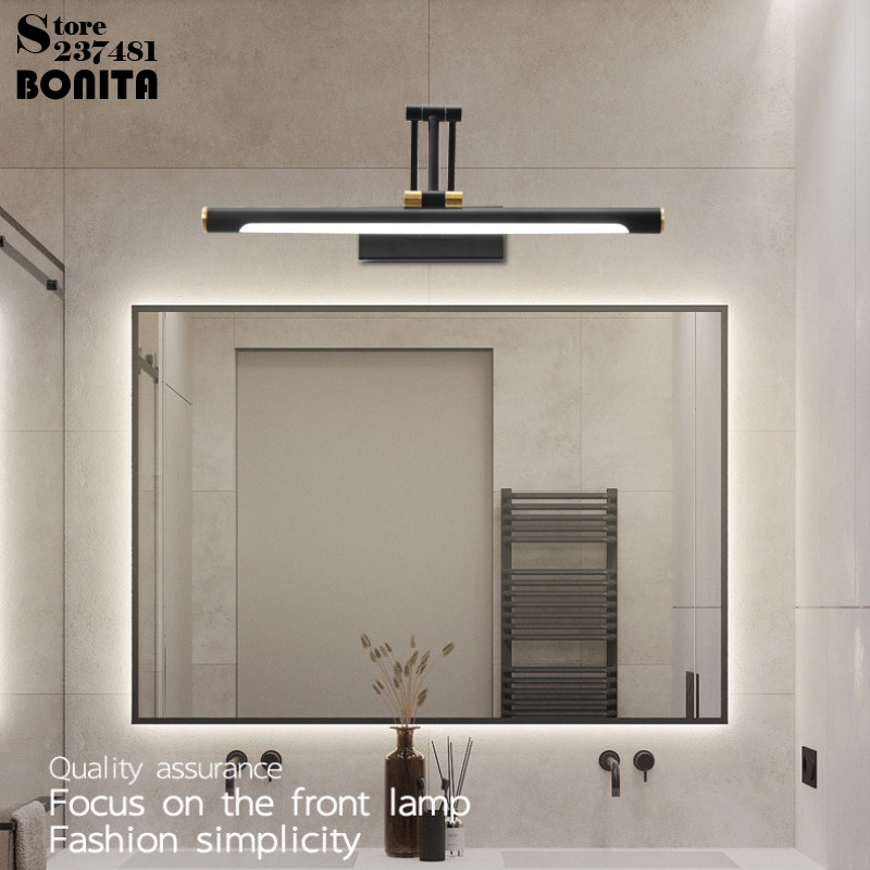 Bathroom Cabinet Mirror - Retro Swing Arms Bedroom Wall Lamp