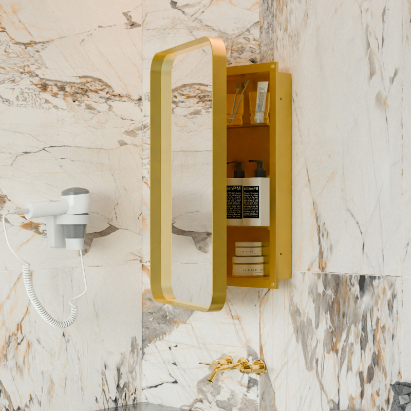 20x30 Inch Recessed Metal Fram - огляд і ціна Bathroom Cabinet Mirror