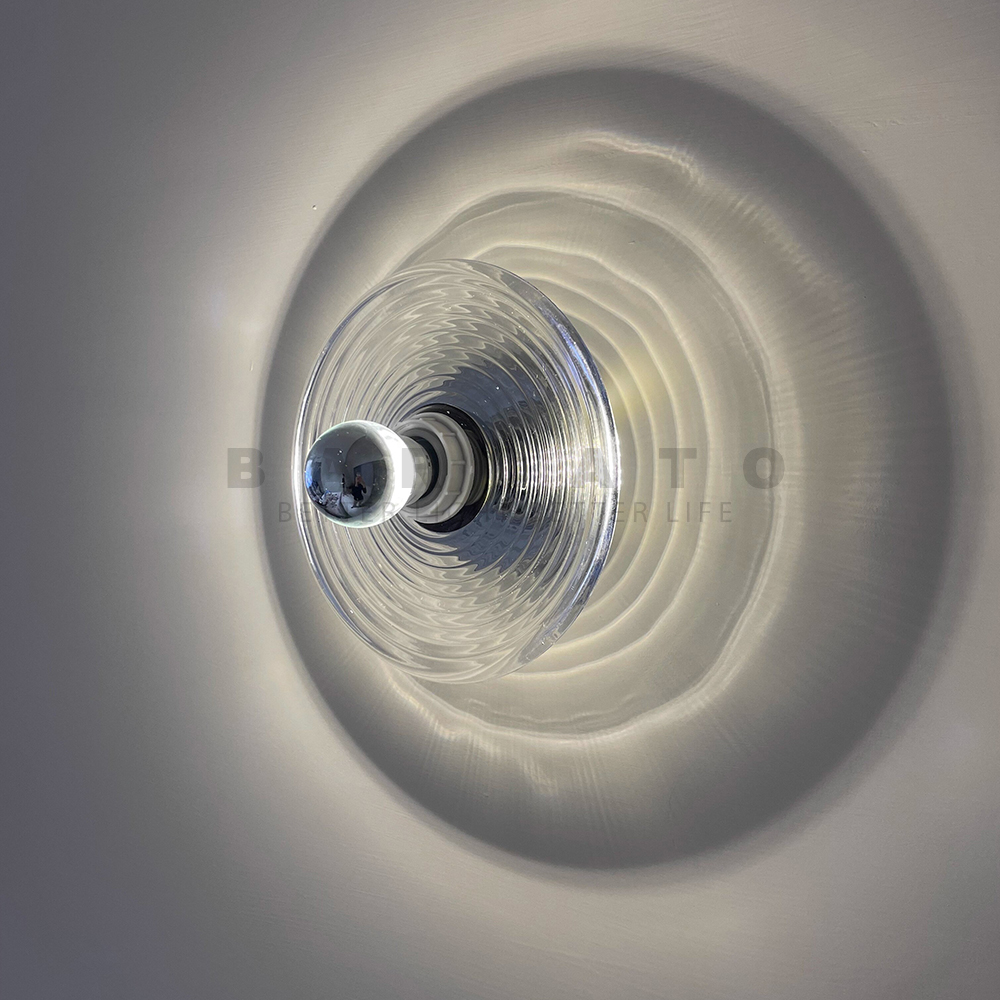 Water Ripple Glass Wall Lamp D - огляд і ціна Home Bathroom Lighting Design