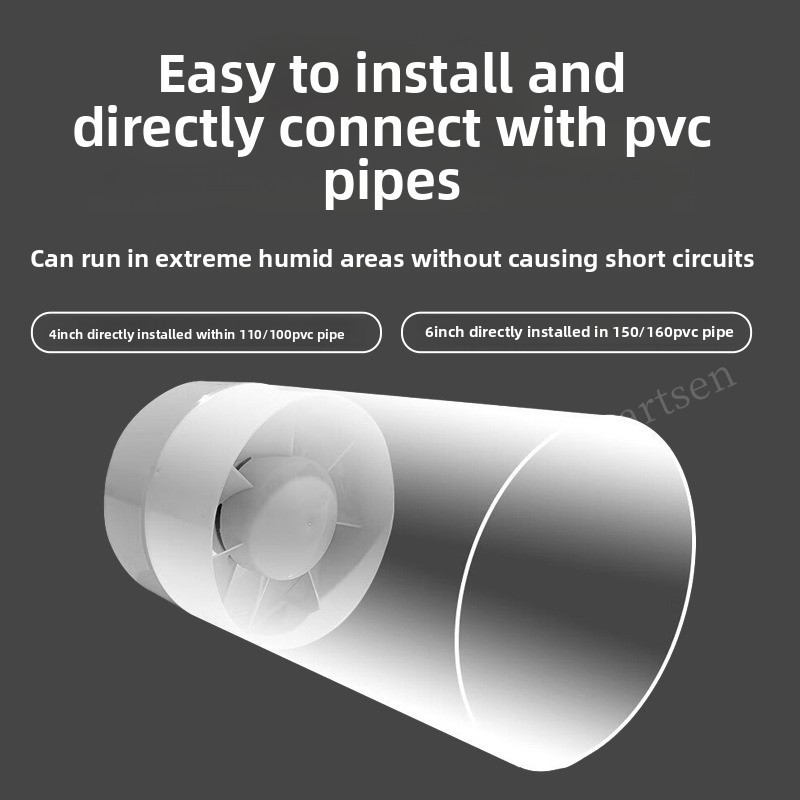 4/6 Inch Inline Duct Fan Air V - огляд і ціна Home Bathroom Vent