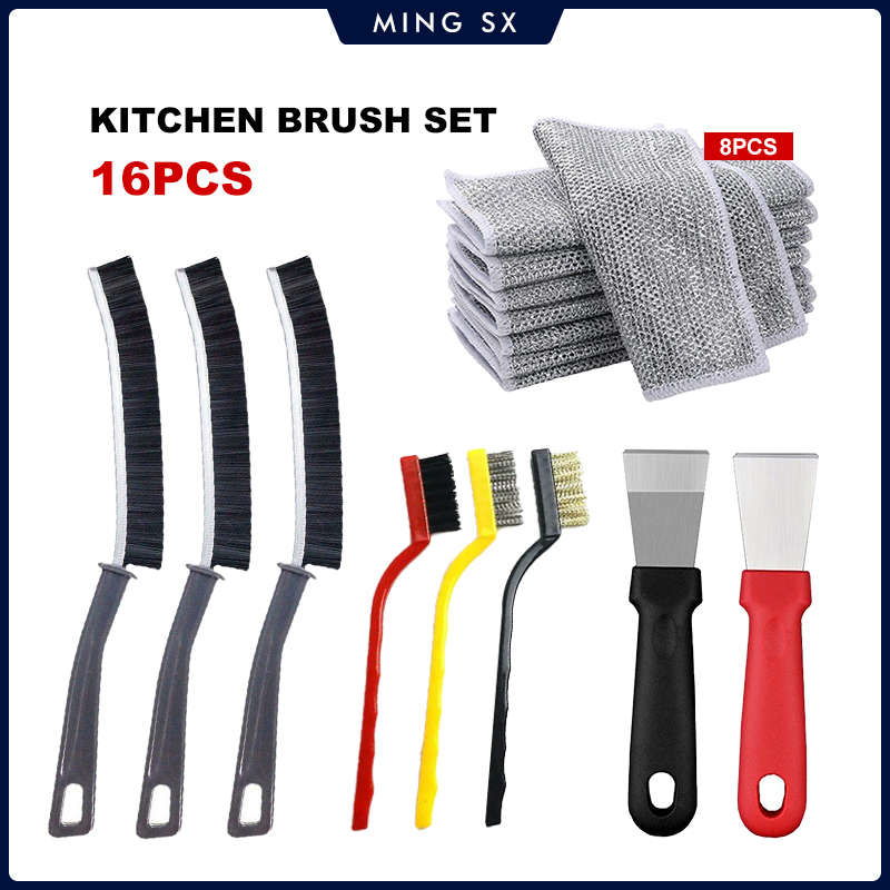 2/3/16PCS Kitchen Cleaning Bru - огляд і ціна Home Bathroom Cleaning Kit