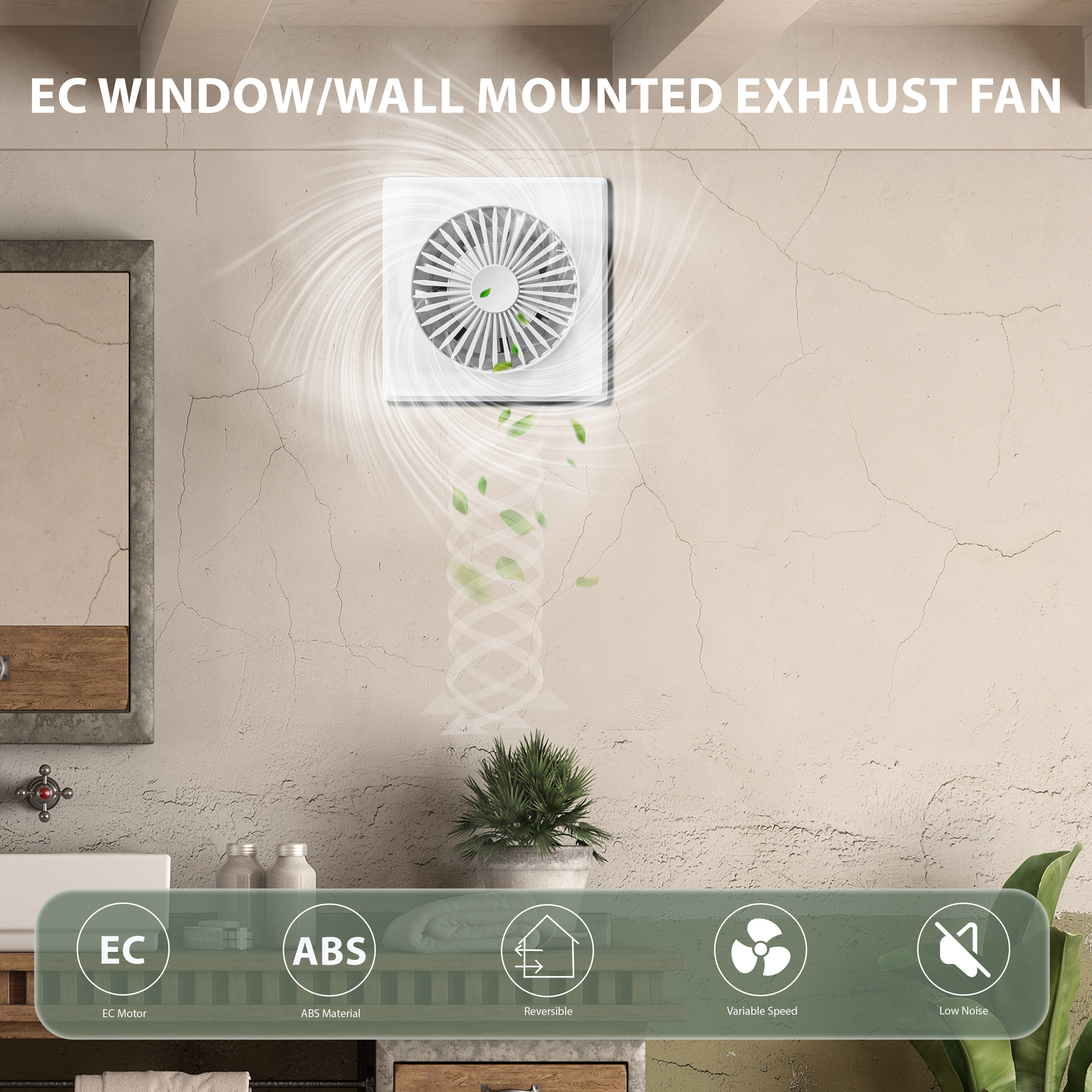 KCvents Reversible Ventilator  - огляд і ціна Home Bathroom Vent
