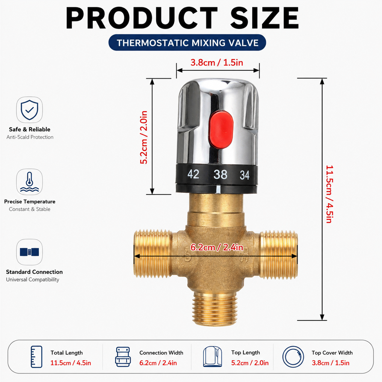 Thermostatic Mixing Valve Bras - огляд і ціна Home Hardware Bathroom Faucets