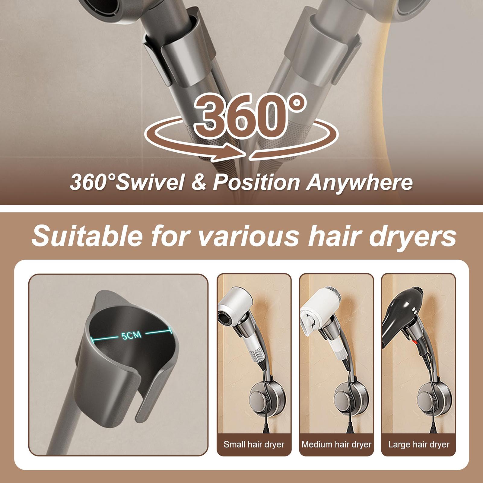 Blow Dryer Stand 360-Degree Ad - огляд і ціна Home Bathroom Hand Dryer