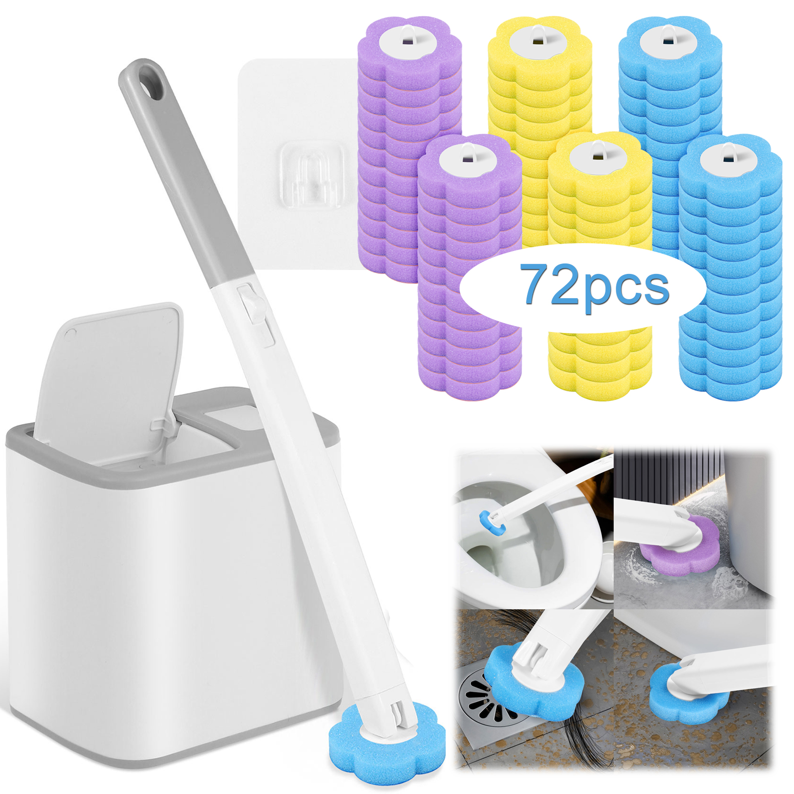 Toilet Brush and Holder Set wi - огляд і ціна Home Bathroom Cleaning Kit
