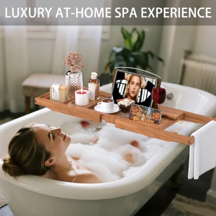 Premium Bathtub Tray Caddy Exp - огляд і ціна Bath Caddy Tray