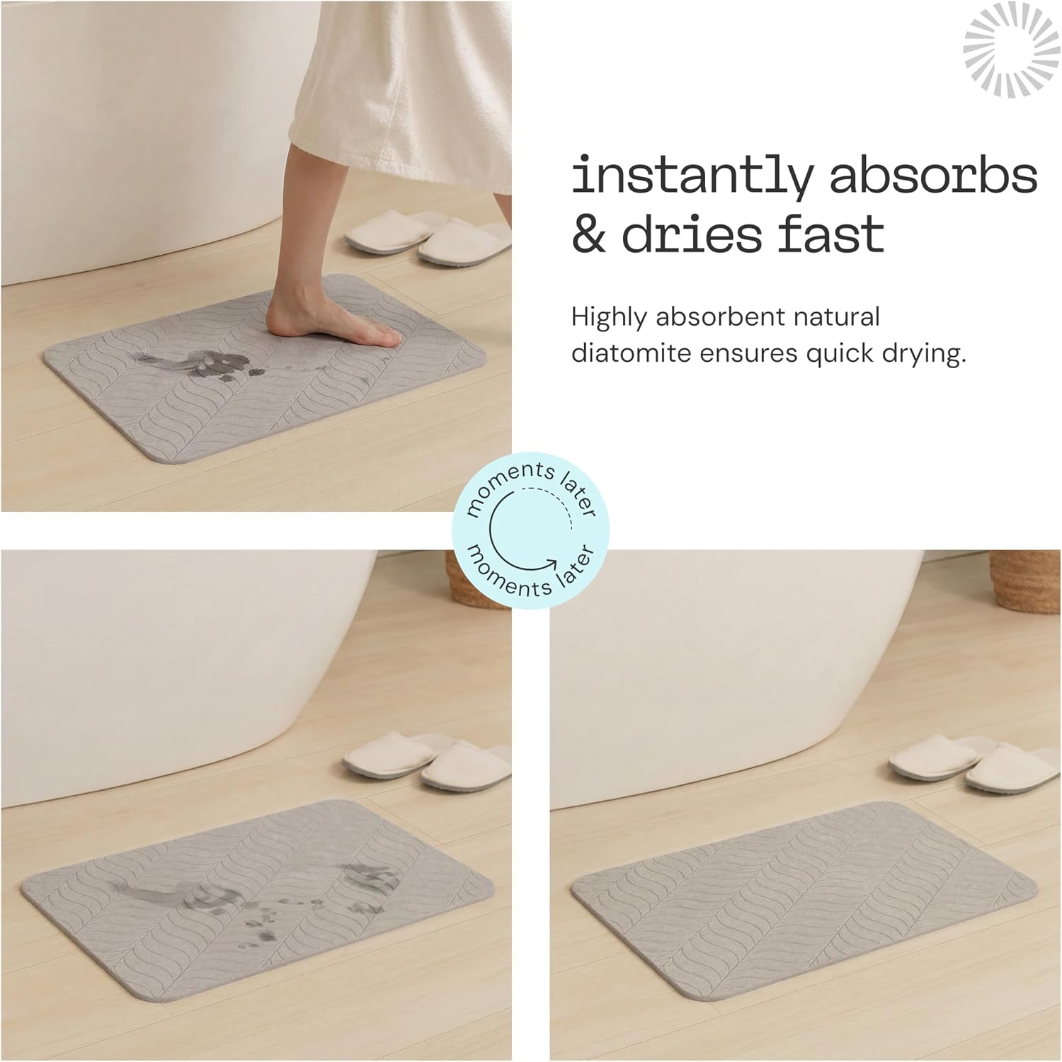 Stone Bath Mat for Bathroom, S - огляд і ціна Home Bathroom Images