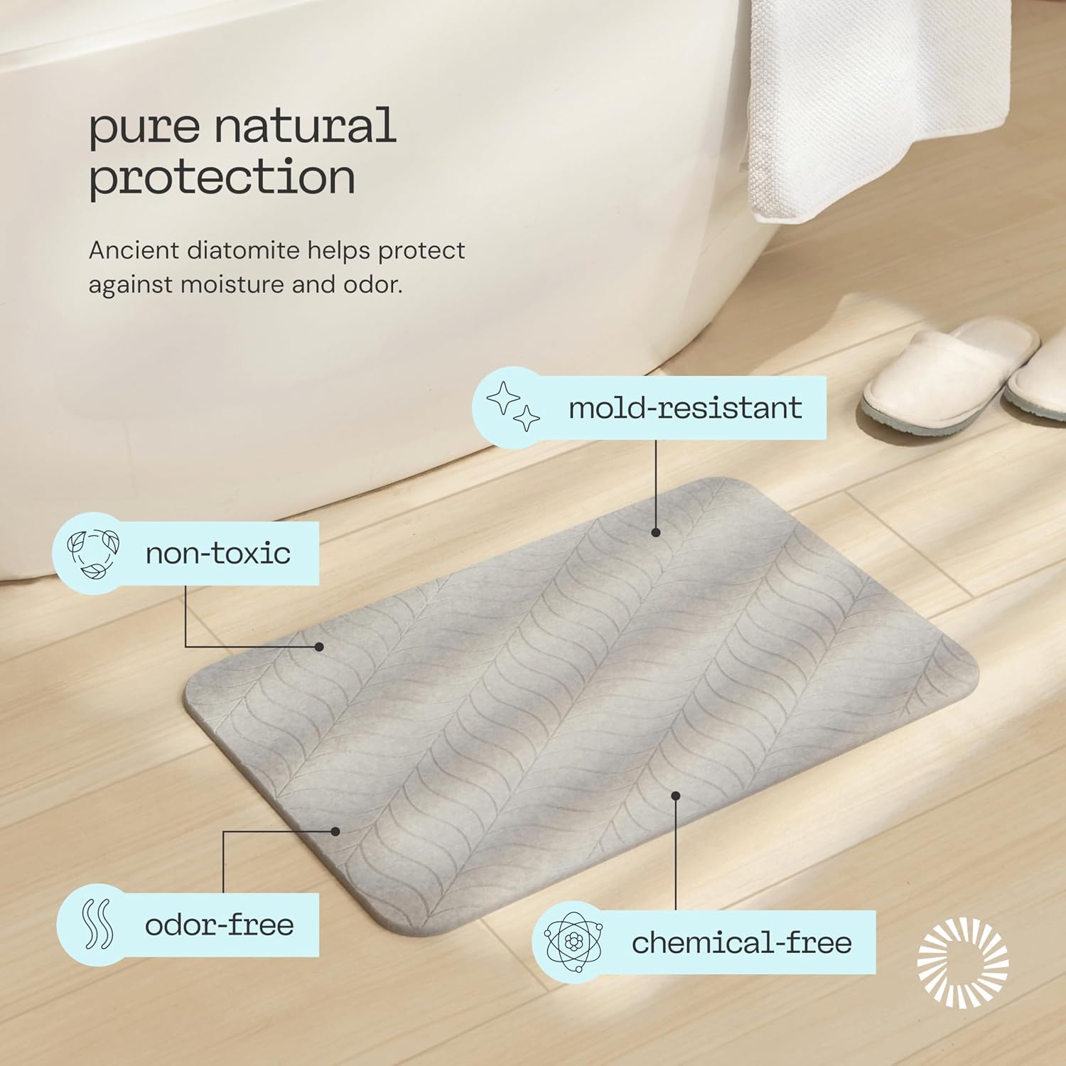 Stone Bath Mat for Bathroom, S - огляд і ціна Home Bathroom Images