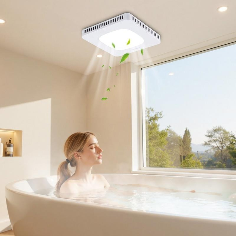 Bathroom Exhaust Fan with LED  - огляд і ціна Home Bathroom Vent Fans