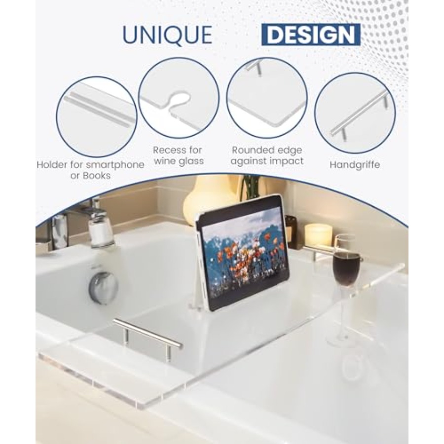 Acrylic Bathtub Tray Bathtub T - огляд і ціна Bath Caddy Tray