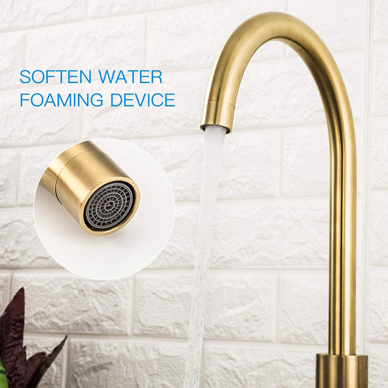Stainless Steel Brushed Gold F - огляд і ціна Home Hardware Bathroom Faucets