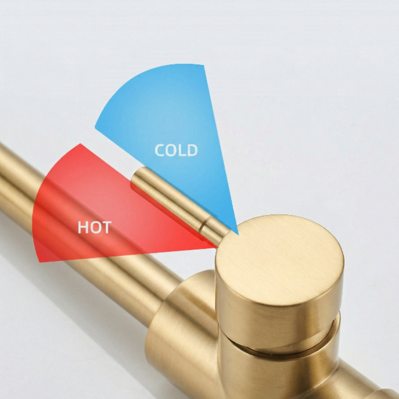 Stainless Steel Brushed Gold F - огляд і ціна Home Hardware Bathroom Faucets
