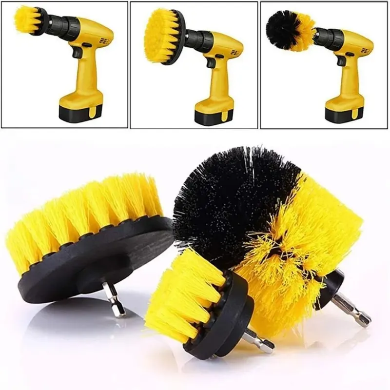 3 Pcs/Set Power Drill Brush Se - огляд і ціна Home Bathroom Cleaning Kit