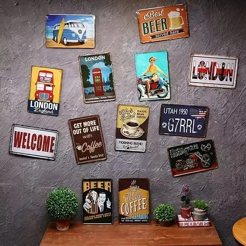 Vintage Pinup Girl Metal Tin S - огляд і ціна Home Bathroom Signs