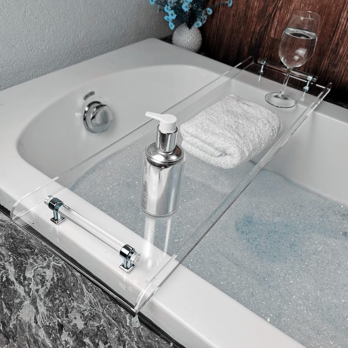 42 Inch Transparent Bathtub Ca - огляд і ціна Bath Caddy Tray
