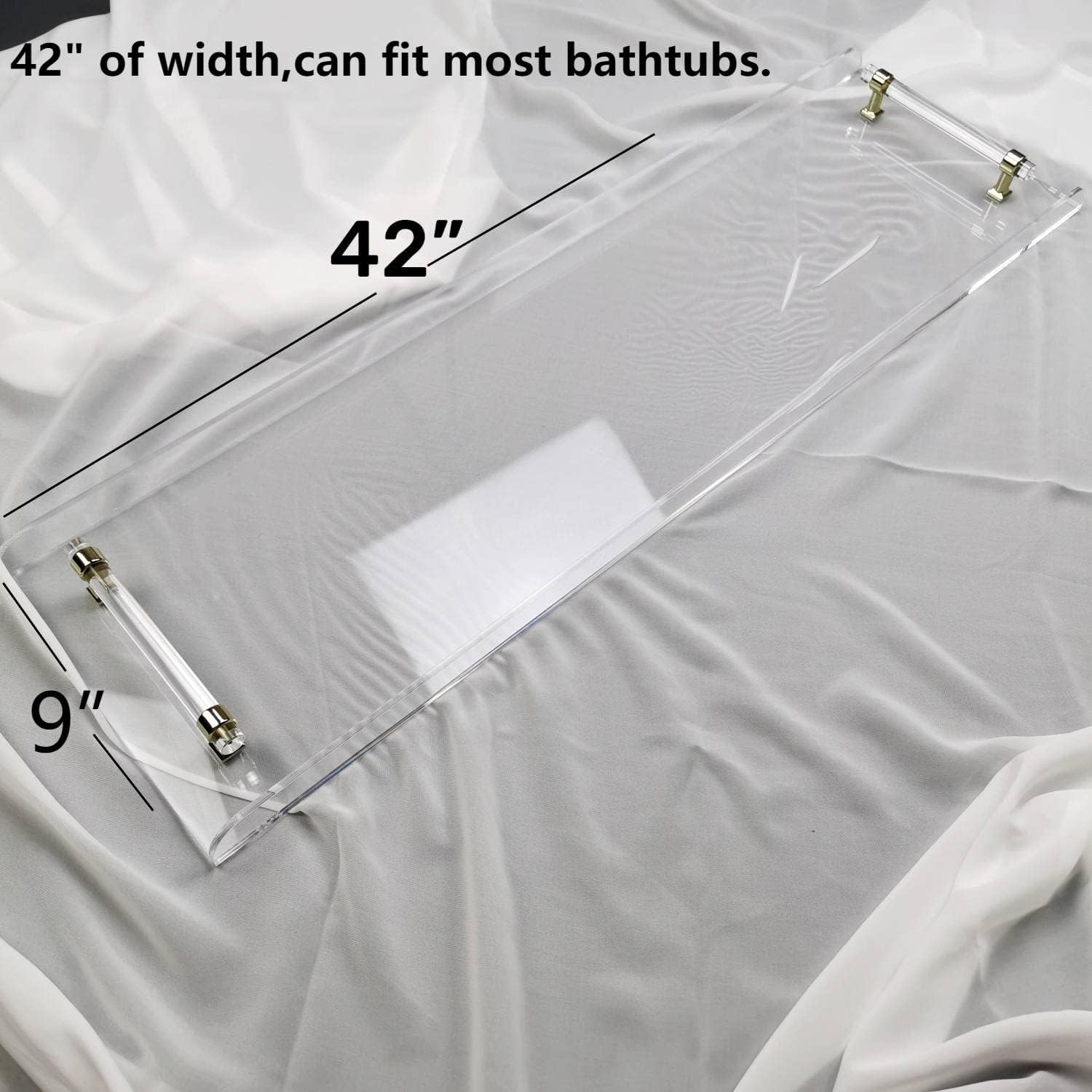 42 Inch Transparent Bathtub Ca - огляд і ціна Bath Caddy Tray