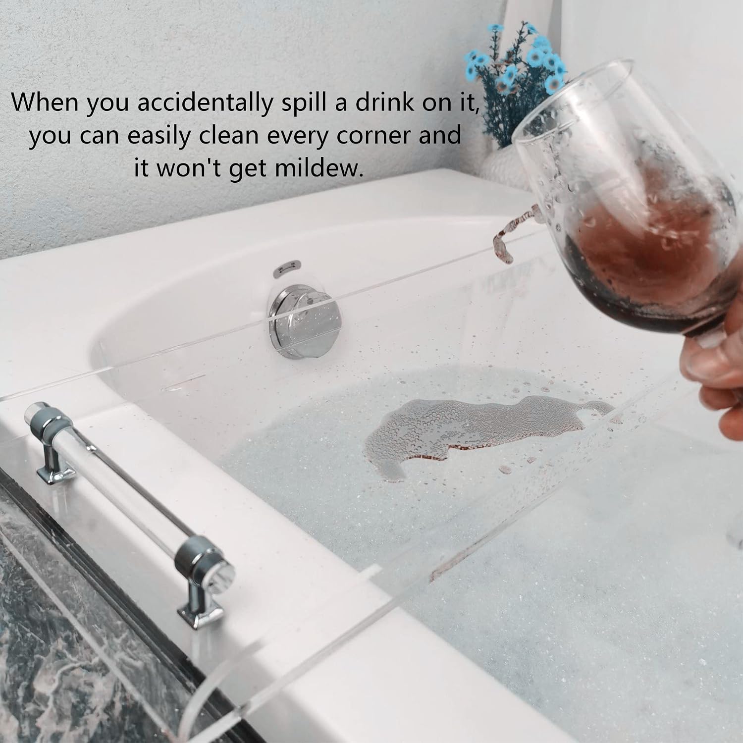 42 Inch Transparent Bathtub Ca - огляд і ціна Bath Caddy Tray