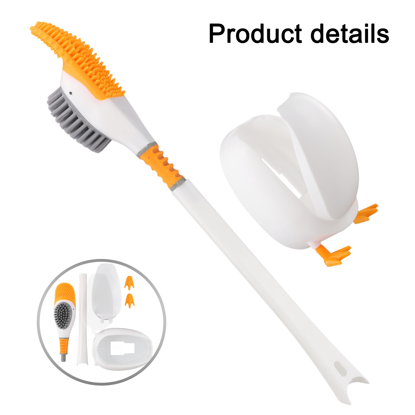 1PC Silicone Toilet Brush With - огляд і ціна Home Bathroom Cleaning Kit