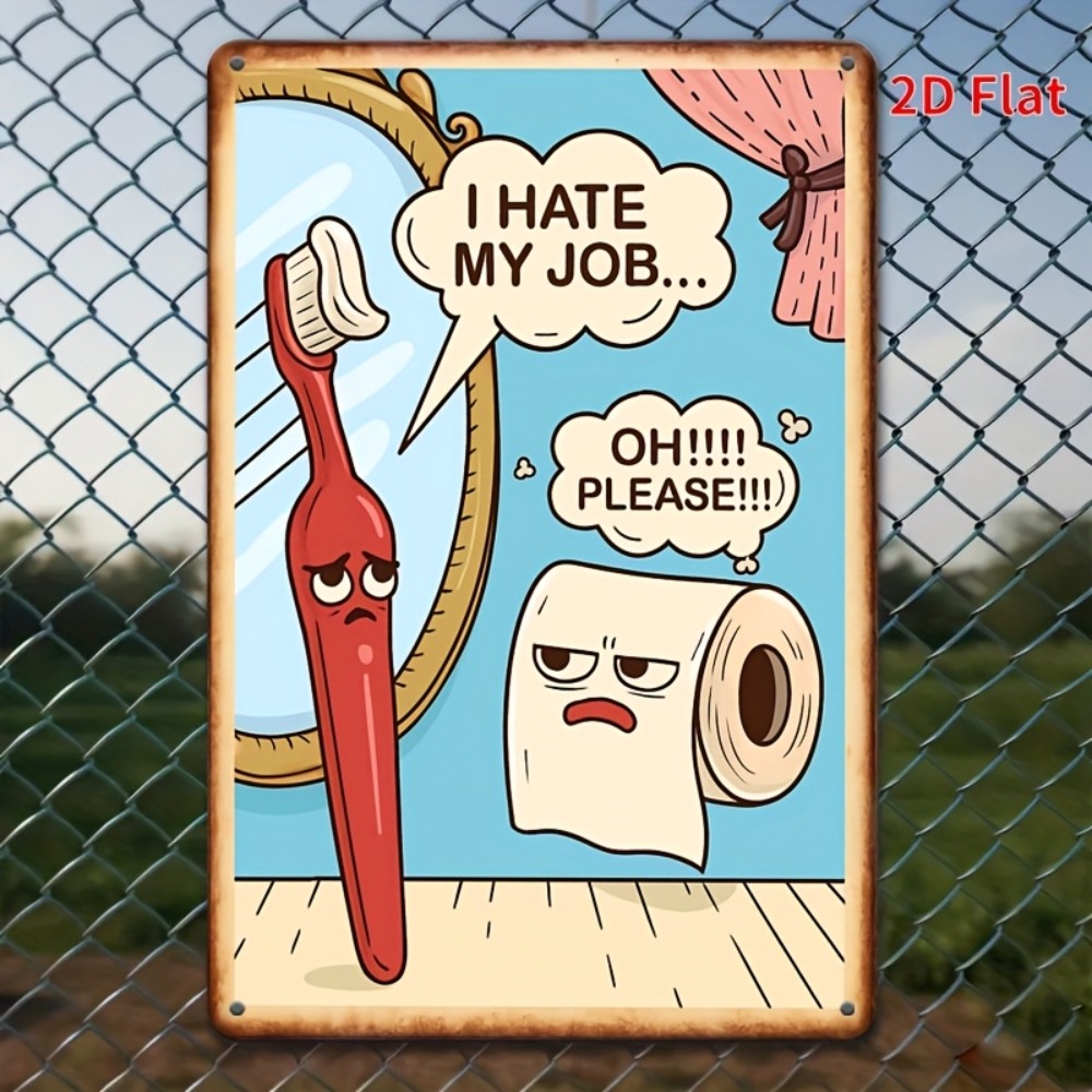 Rustic Funny Bathroom Tin Sign - огляд і ціна Home Bathroom Signs