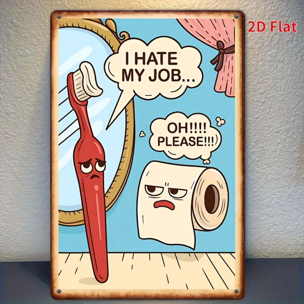 Rustic Funny Bathroom Tin Sign - огляд і ціна Home Bathroom Signs