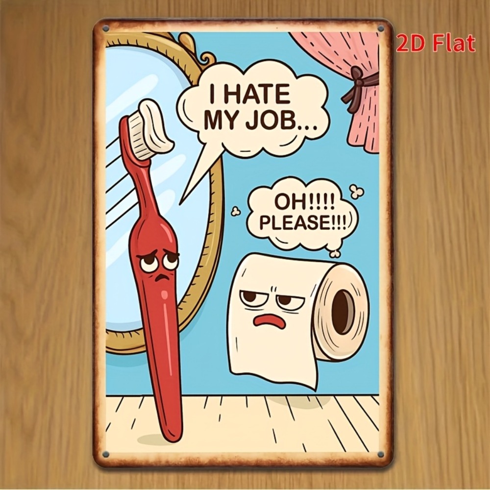 Rustic Funny Bathroom Tin Sign - огляд і ціна Home Bathroom Signs
