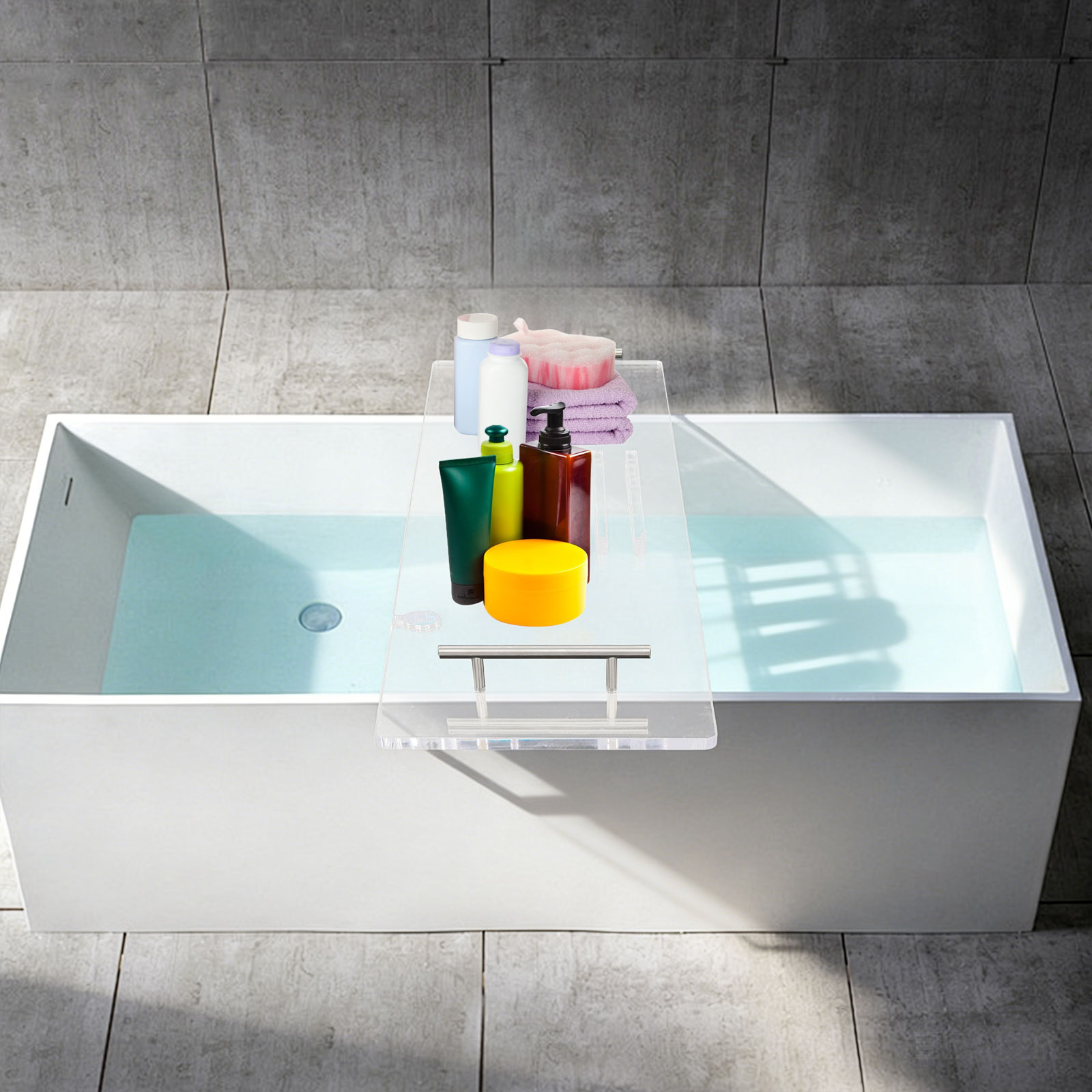 Acrylic Bathtub Tray, Luxury C - огляд і ціна Bath Caddy Tray