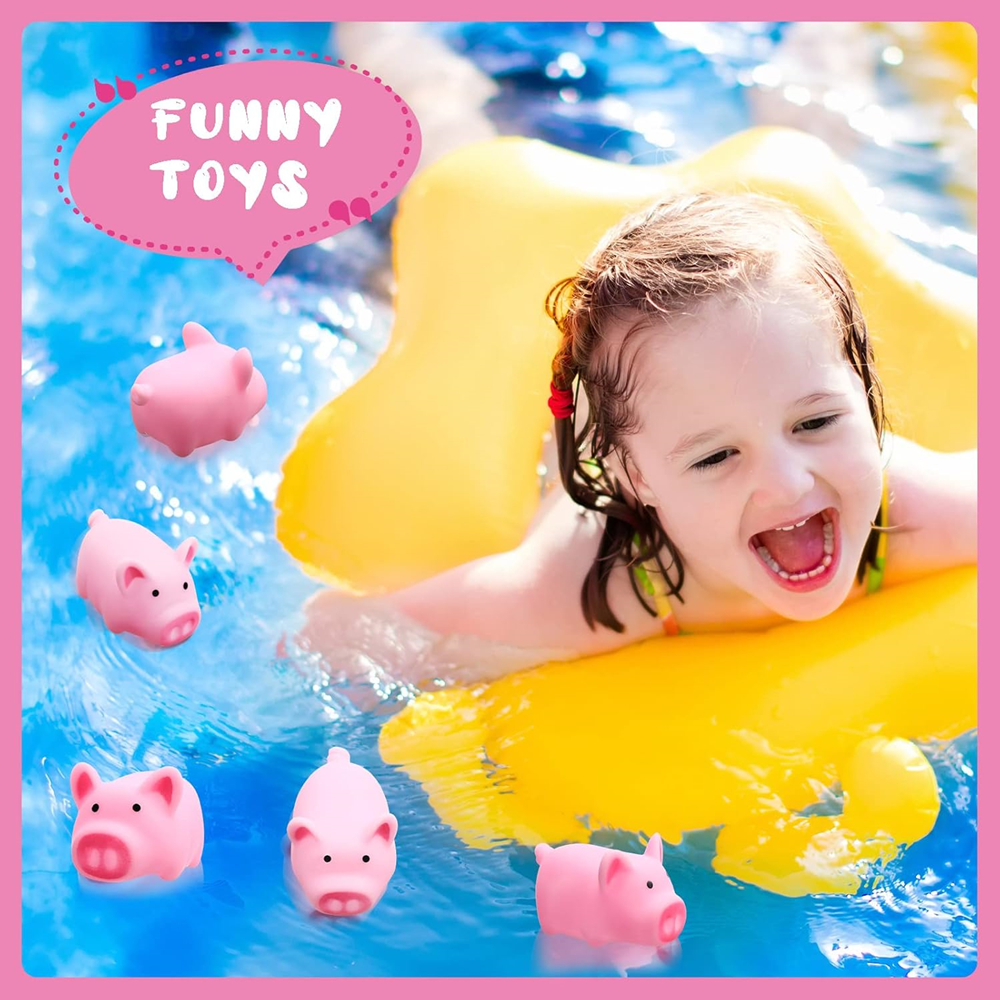 10pcs Mini Rubber Pig Baby Bat - огляд і ціна Home Bathroom Vent