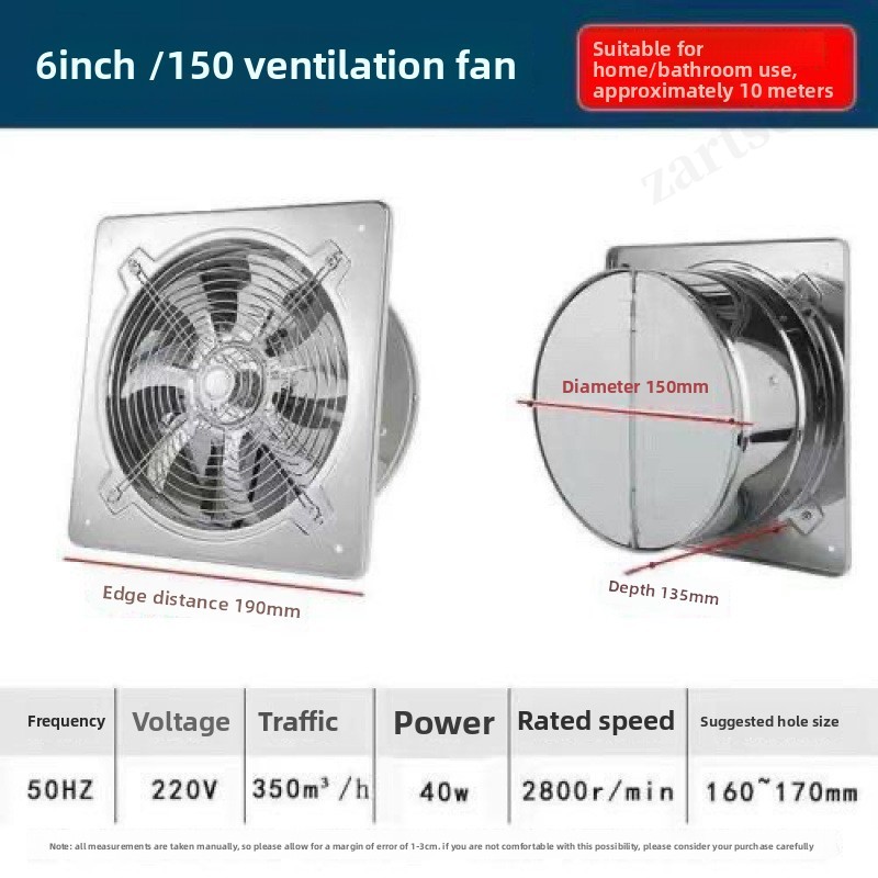 6''8''10'' Booster Fan Extract - огляд і ціна Home Bathroom Vent