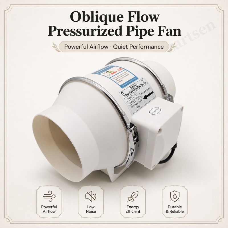 4/5/6 Inch Mixed Flow Inline F - огляд і ціна Home Bathroom Vent Fans