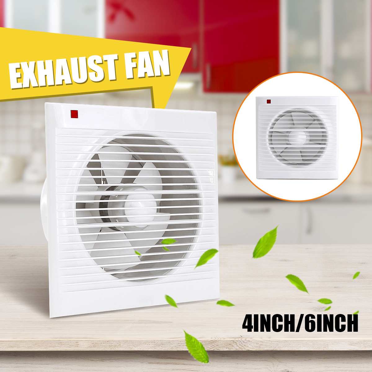 4 Inch 6 Inch 8 Inch 220V Mute - огляд і ціна Home Bathroom Vent