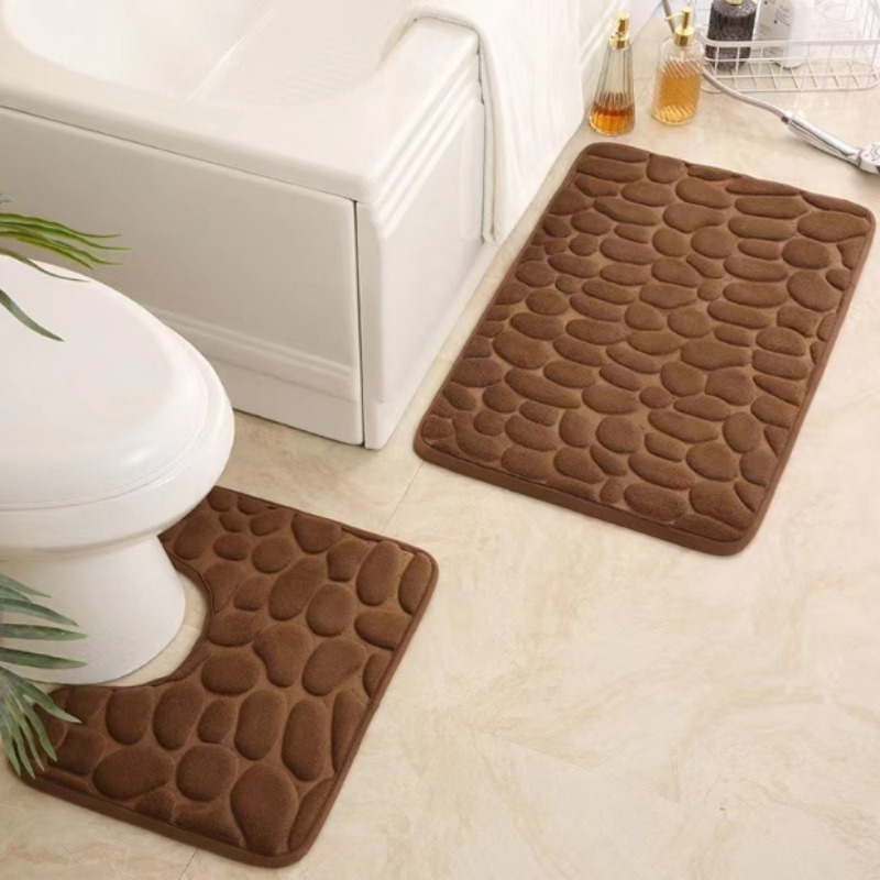 2pcs/set Coral Fleece Bathroom - огляд і ціна Home Bathroom Cleaning Kit