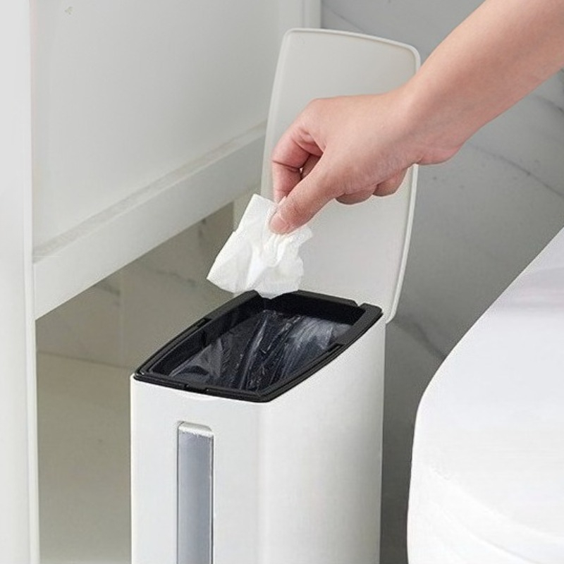 Plastic Narrow Trash Can Integ - огляд і ціна Home Bathroom Cleaning Kit